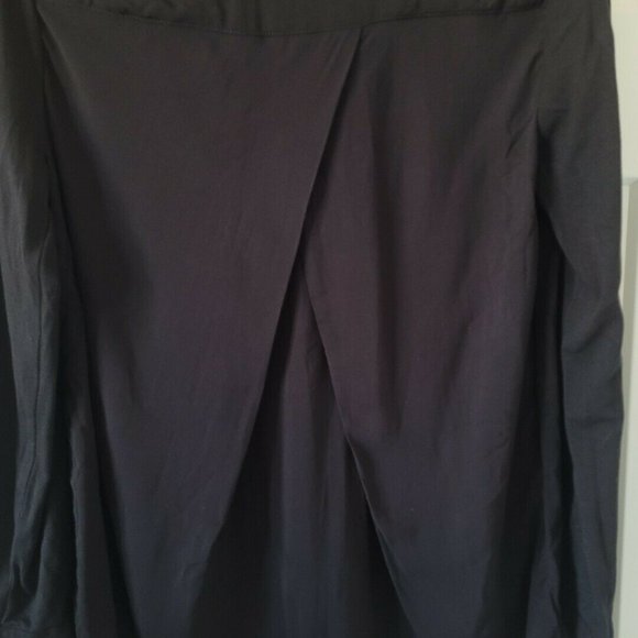 Andeawy Women’s Medium Shell Button Up Long Sleeve Blouse Black - Picture 5 of 6